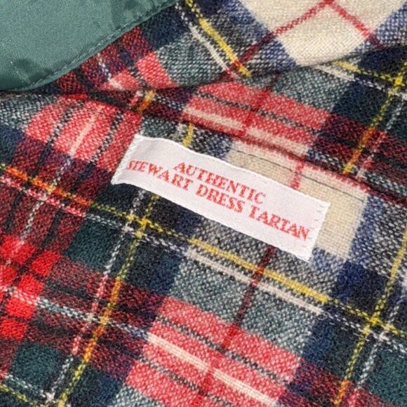 Pendleton Flannel Jacket Mens L Red Plaid Board Pockets 100% Virgin Wool VTG 60s - Picture 10 of 11